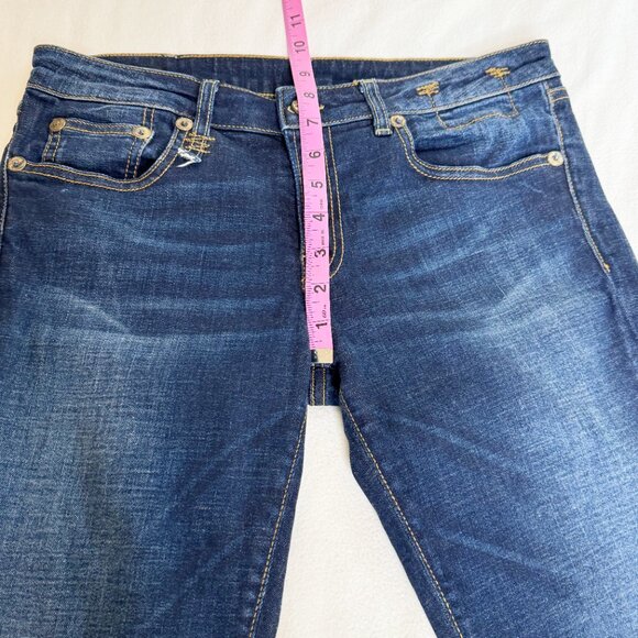 R13 Skinny High Rise Jeans Dark Indigo Made in Italy Women’s 29 - Picture 13 of 16